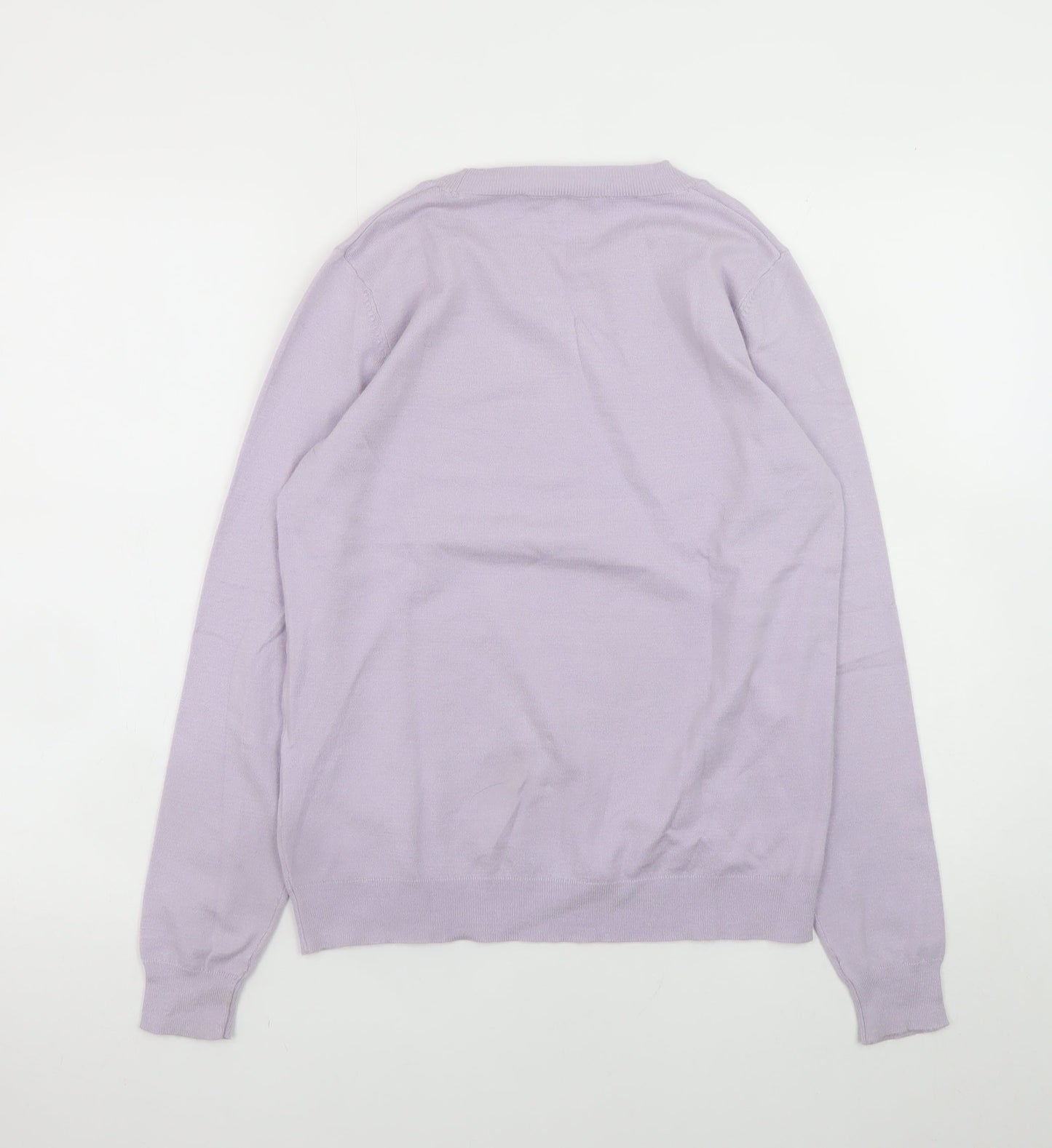 Amara Reya Women's Purple Star Knit Pullover Jumper M