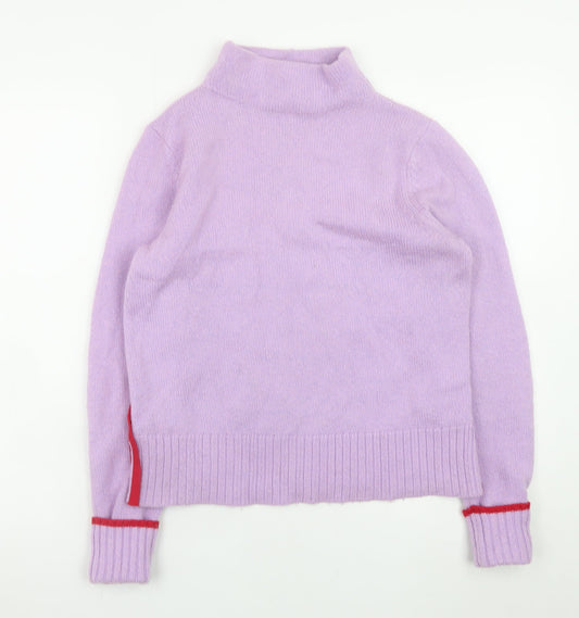 Mint Velvet Women’s Purple Roll Neck Knit Jumper Size 8