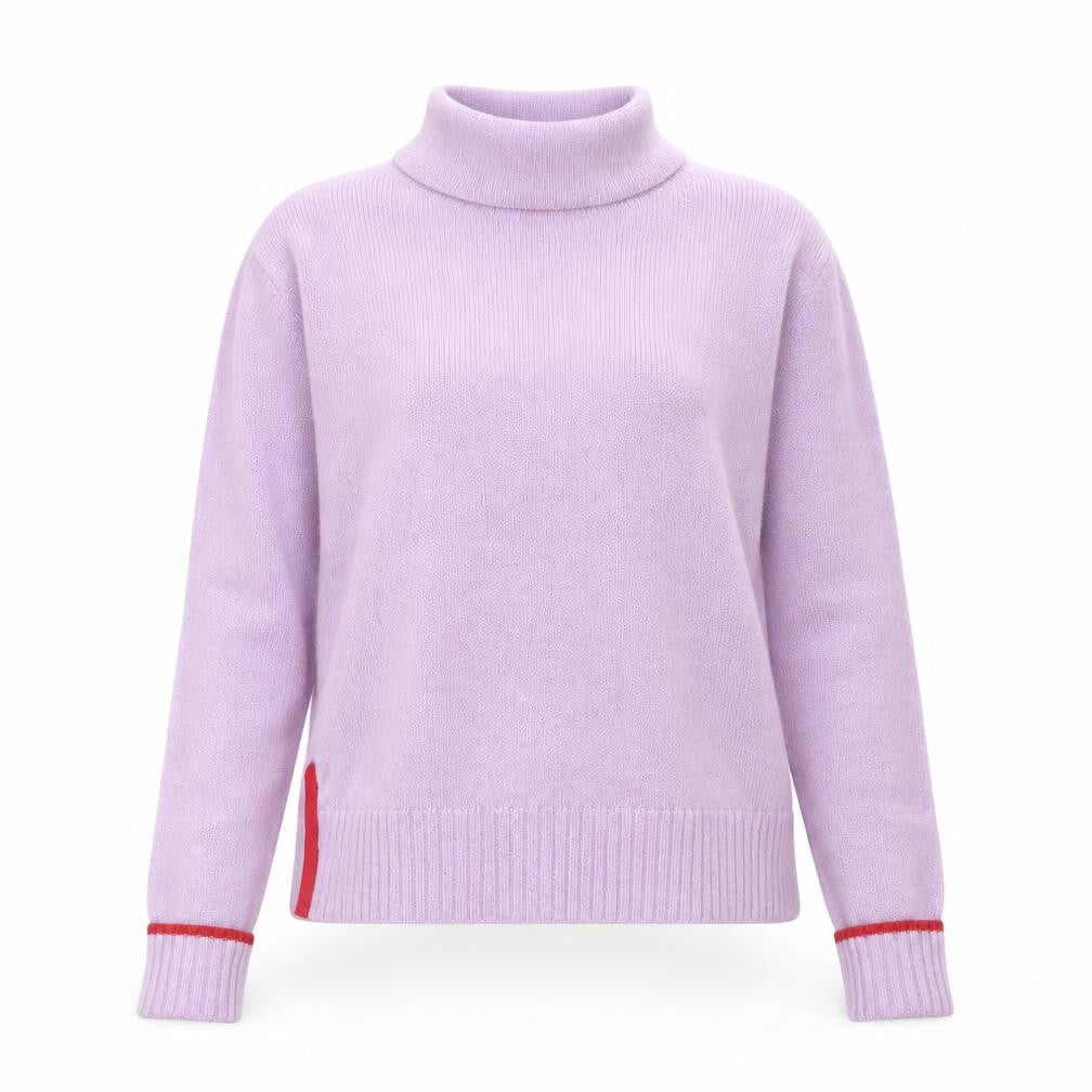Mint Velvet Women’s Purple Roll Neck Knit Jumper Size 8