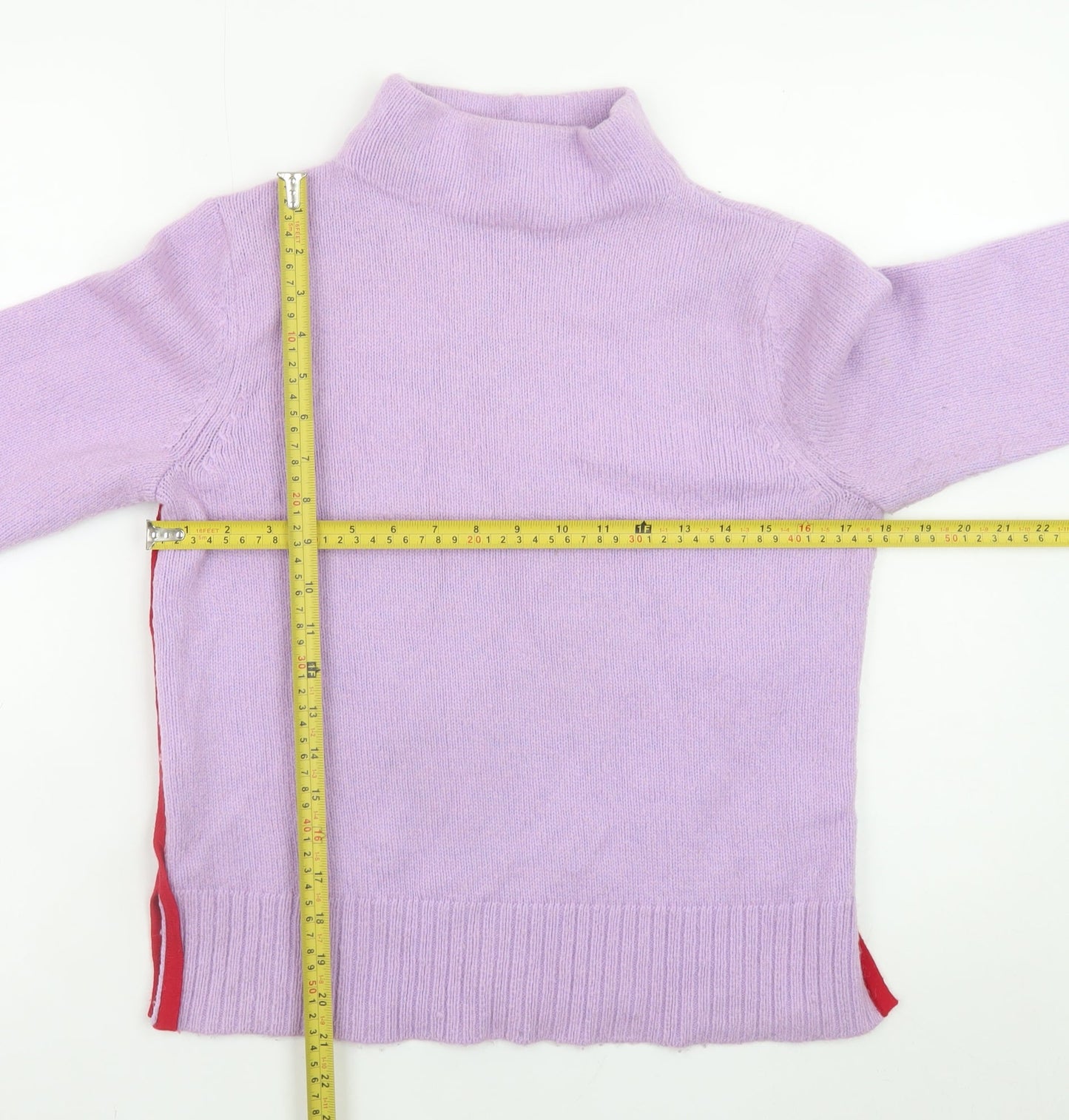Mint Velvet Women’s Purple Roll Neck Knit Jumper Size 8