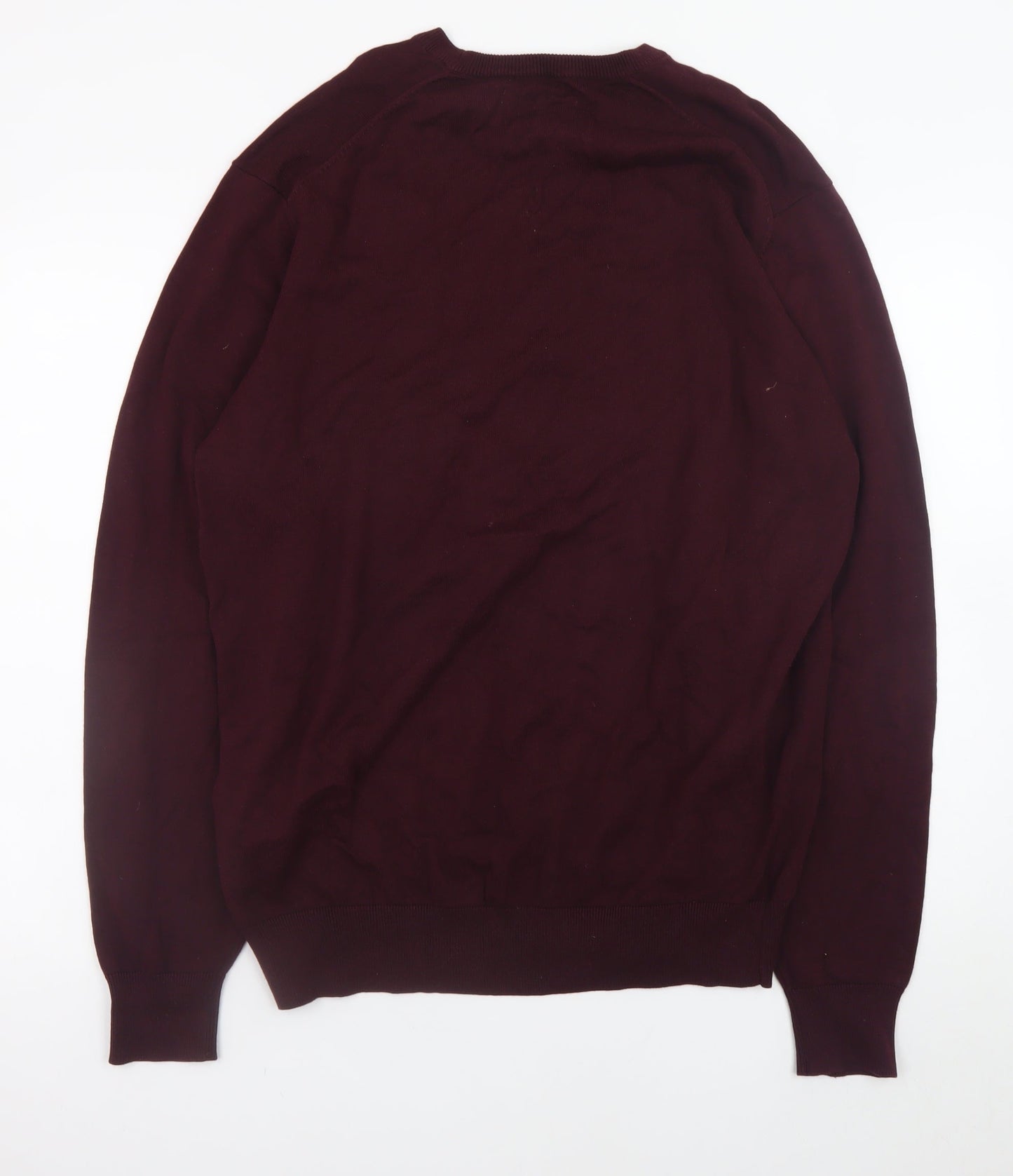Ben Sherman Men's Red 2XL Cotton Crew Neck Pullover Jumper