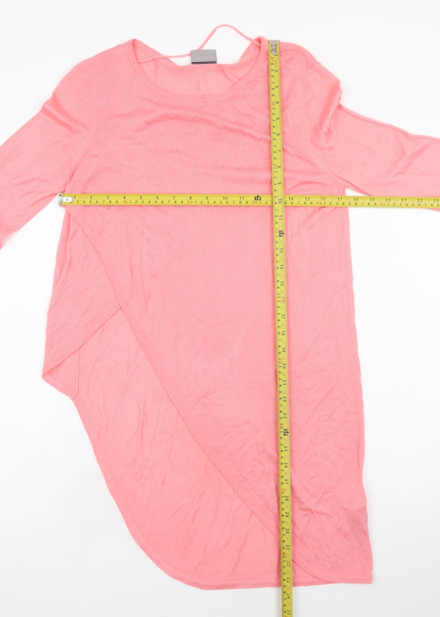 Vero Moda Women's Pink Long Sleeve Tunic Knit Top Size M