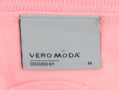Vero Moda Women's Pink Long Sleeve Tunic Knit Top Size M