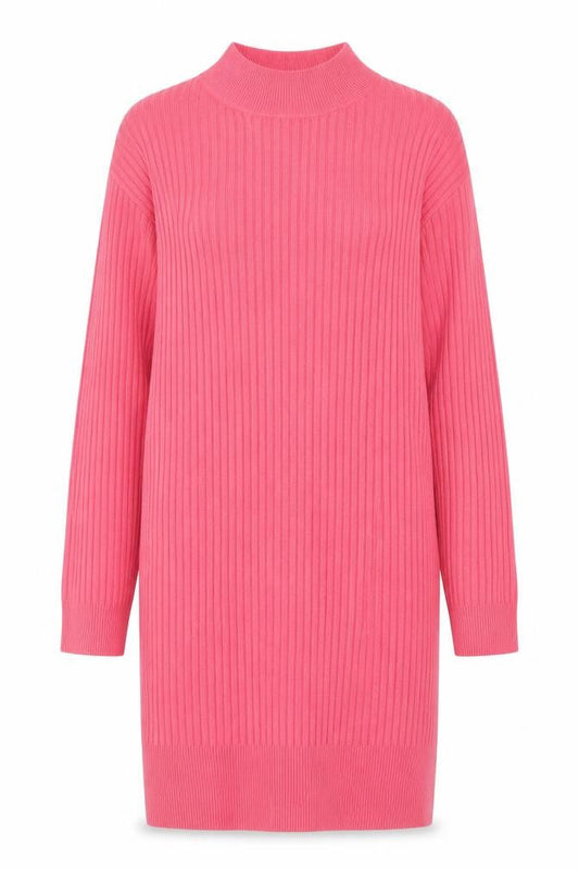 Marks & Spencer Women Pink S Ribbed Knit Jumper Dress
