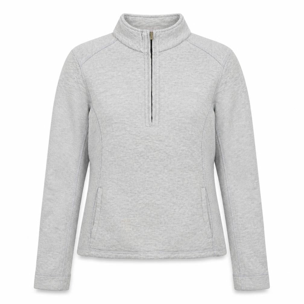 Marks & Spencer Womens Grey 1/2 Zip Cotton Sweatshirt Size 10