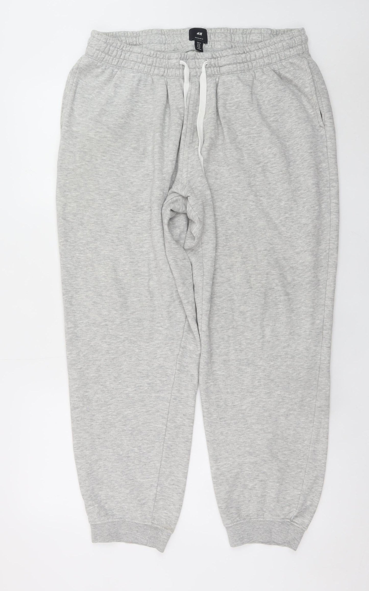 H&M Men’s Grey Regular Fit Sweatpants XL Comfortable Casual