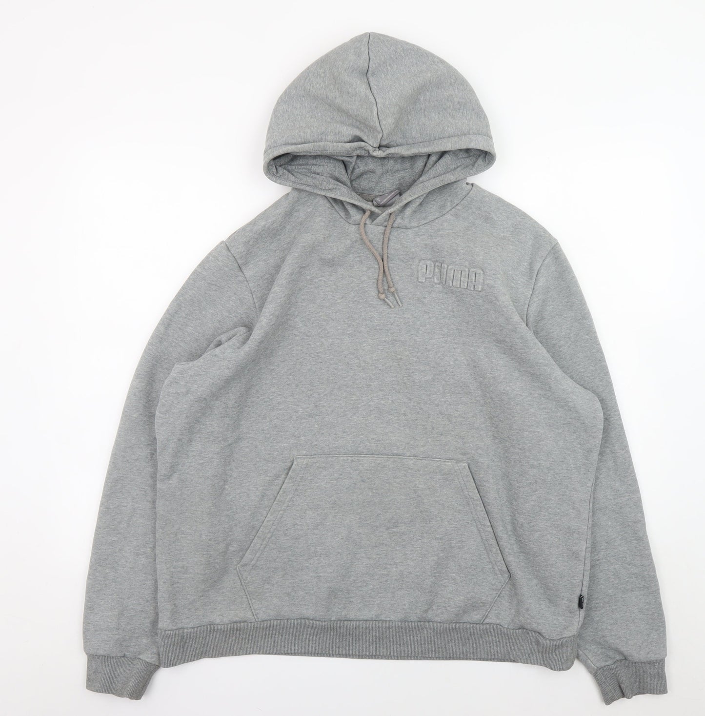 Puma Mens Grey XL Pullover Hoodie Sweatshirt Fleece