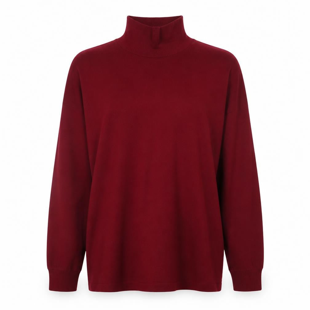 Marks & Spencer Men's Red Roll Neck Cotton Jumper M