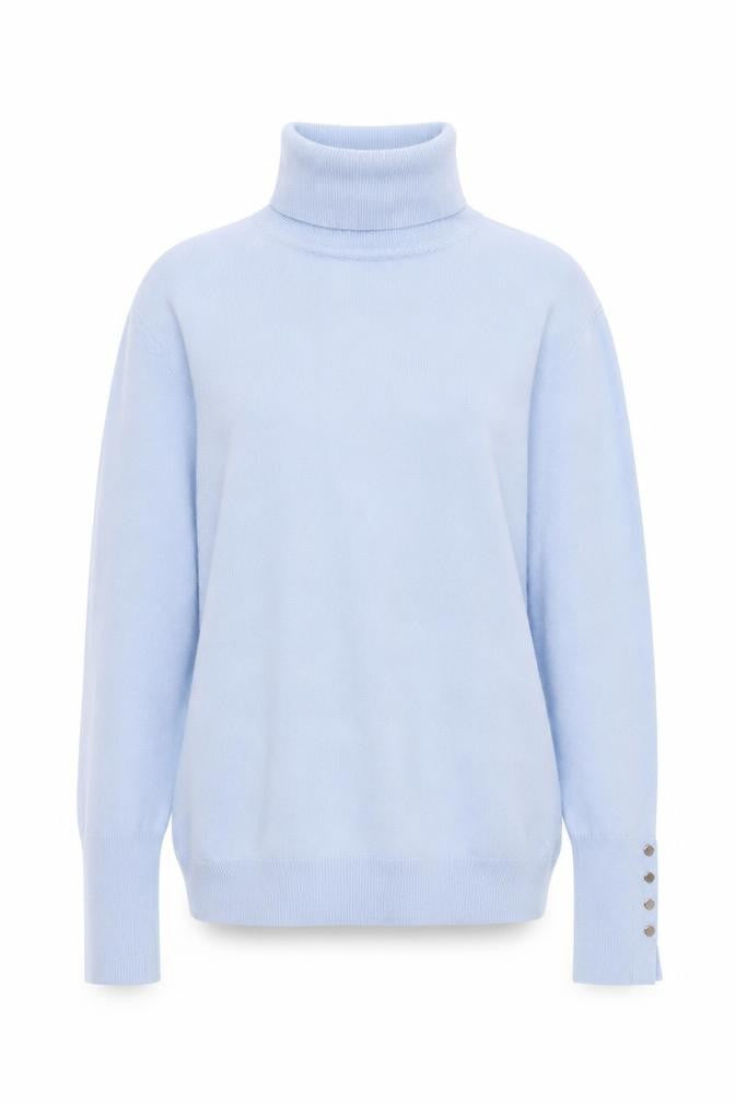 ZARA Womens Blue Roll Neck Long Sleeve Pullover Jumper Size 12