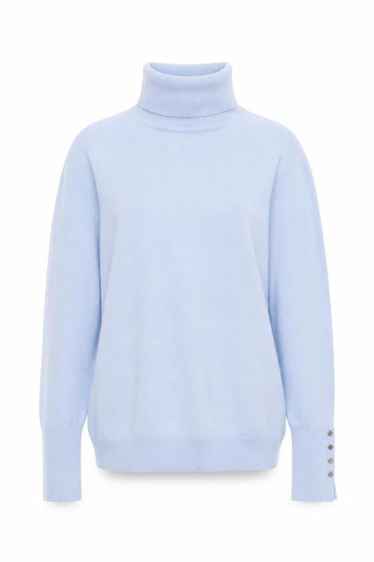 Zara Womens Blue Roll Neck Long Sleeve Pullover Jumper Size 12
