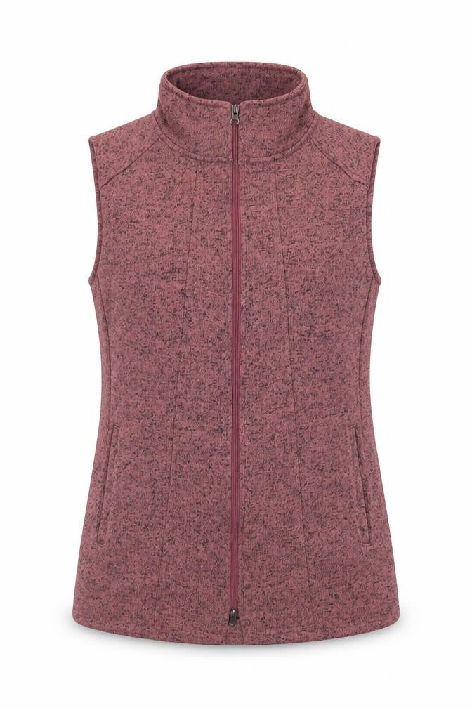 Stillwater Supply Co. Womens Purple Zip Fleece Waistcoat M
