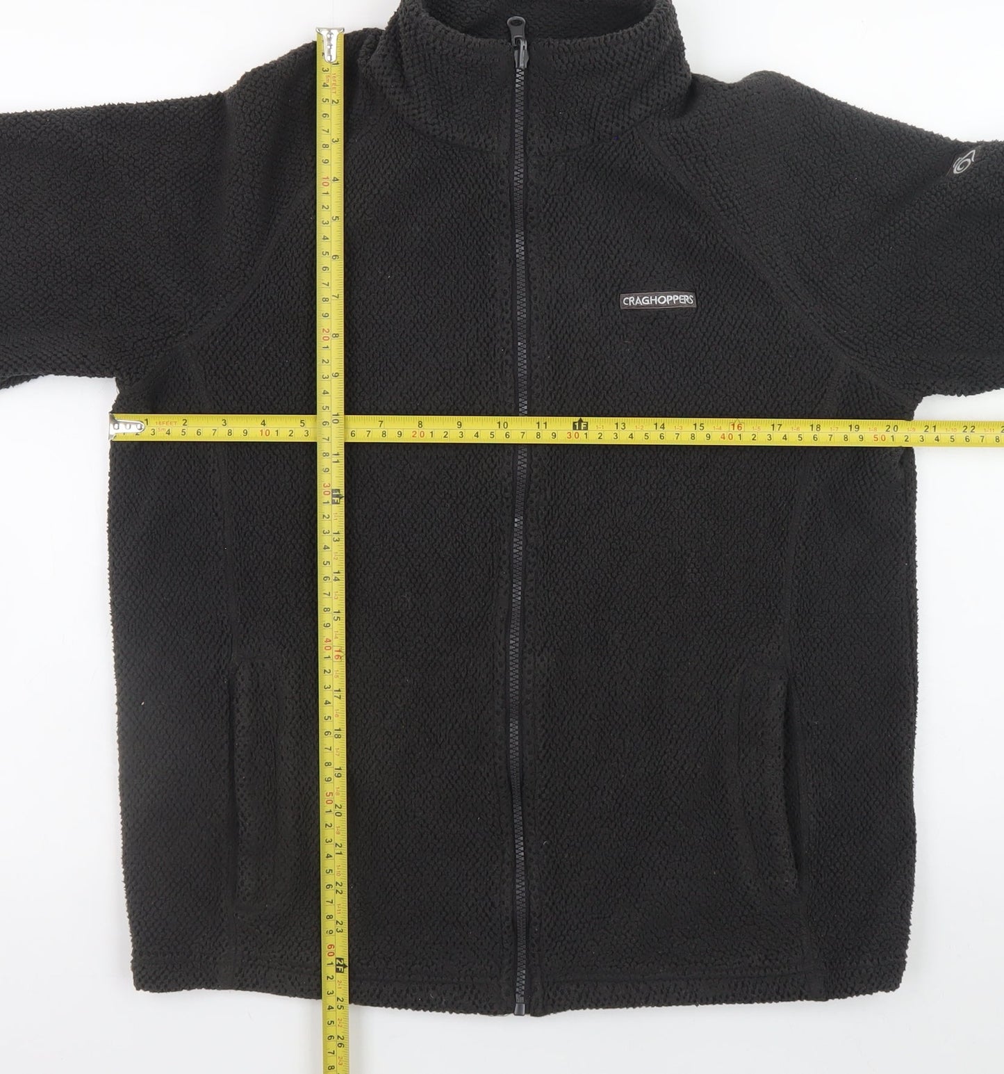 Craghoppers Men's Black Fleece Full Zip Outdoor Jacket Size S