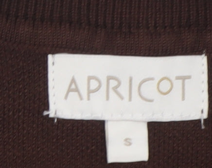 Apricot Women Brown Knit High Neck Sleeveless Tank Top Size S