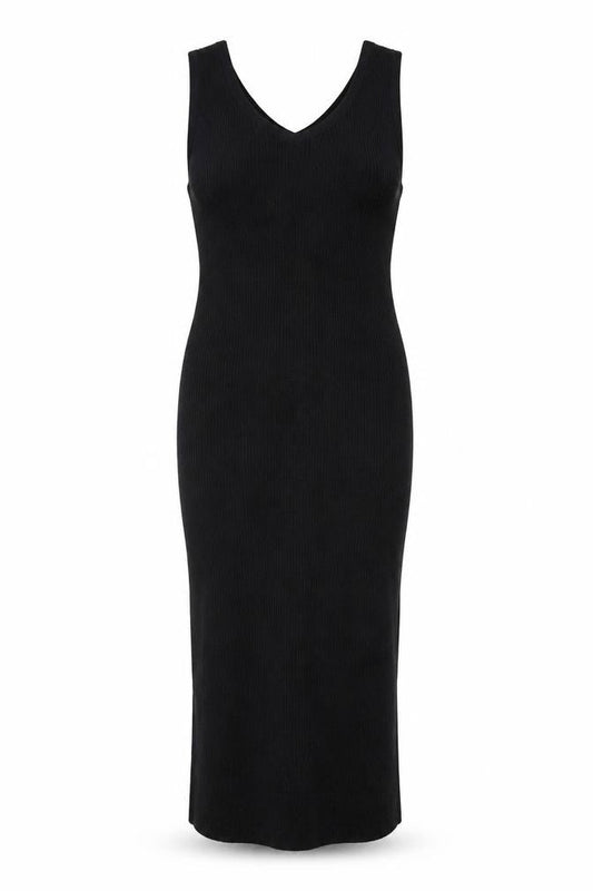 Mango Women’s Black Sleeveless Bodycon Midi Dress XS