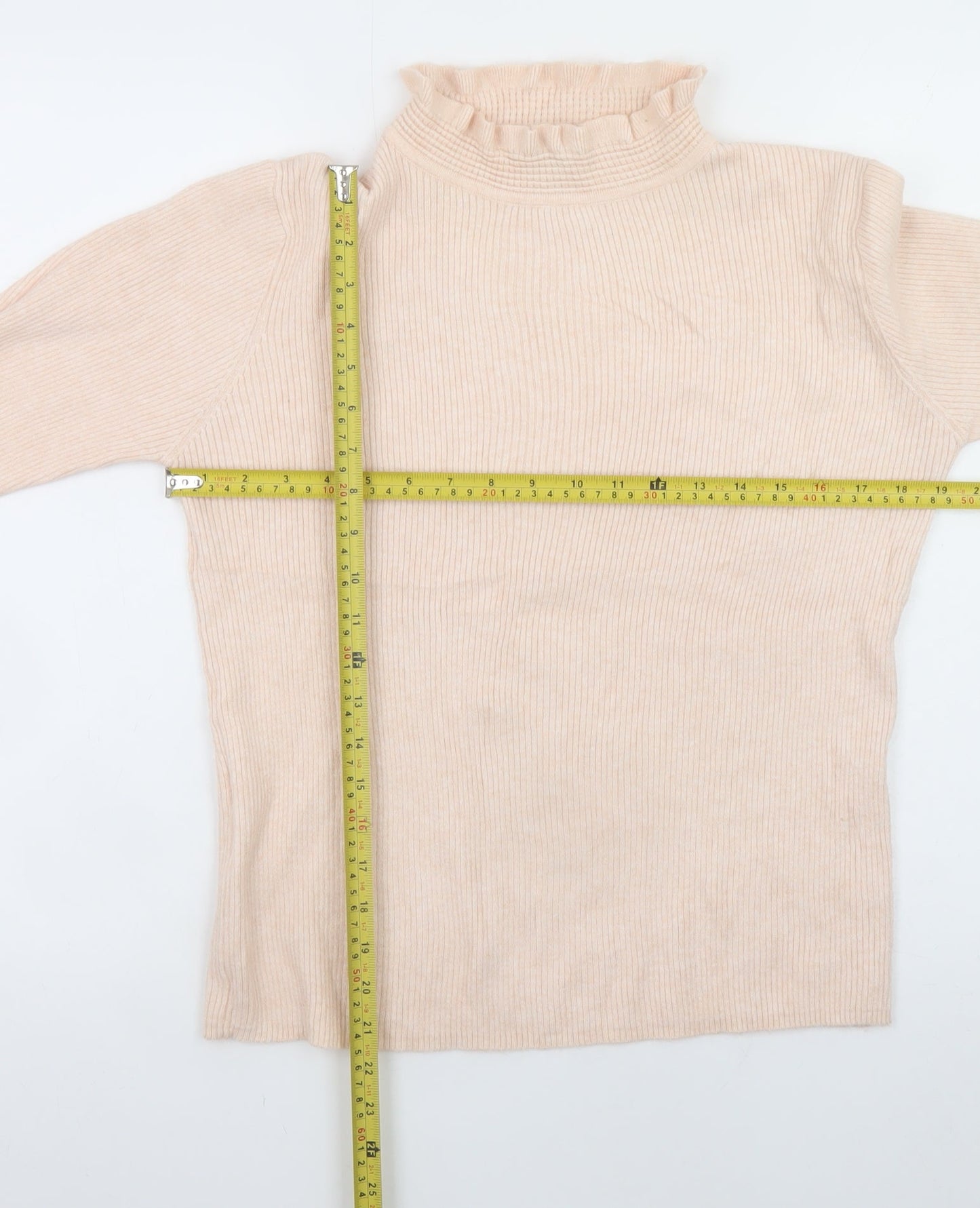 Atmosphere Women Beige Roll Neck Long Sleeve Pullover Jumper Size 20