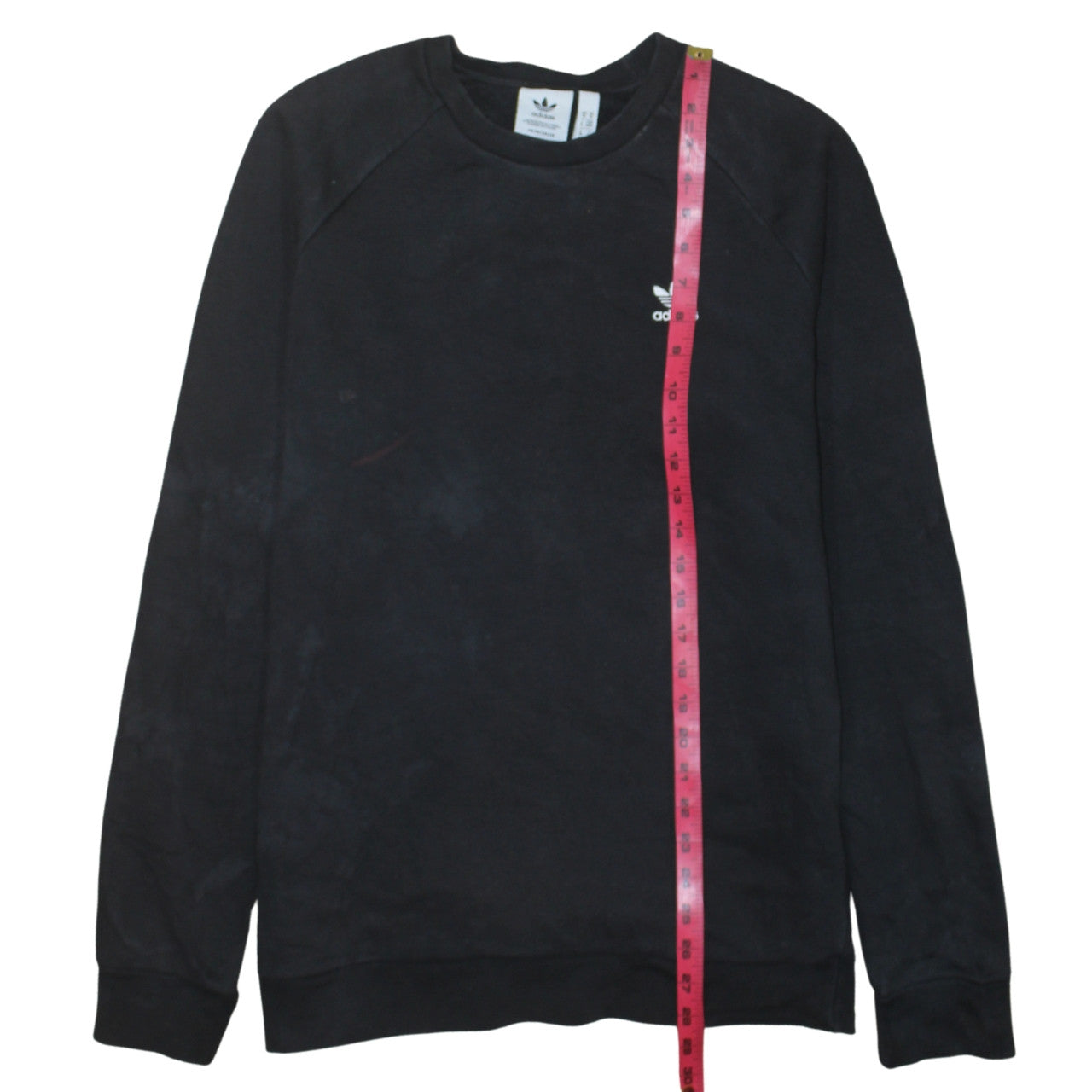 Adidas Mens Black Crew Neck Pullover Sweatshirt Size M