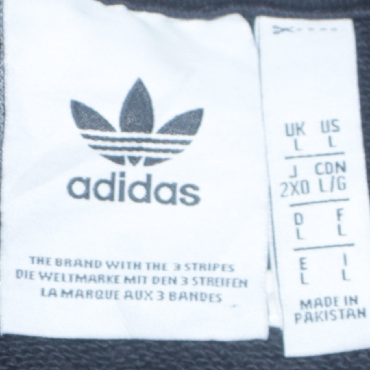 Adidas Boys Black Hoodie L Pullover Graphic Print Trefoil Logo Sweatshirt