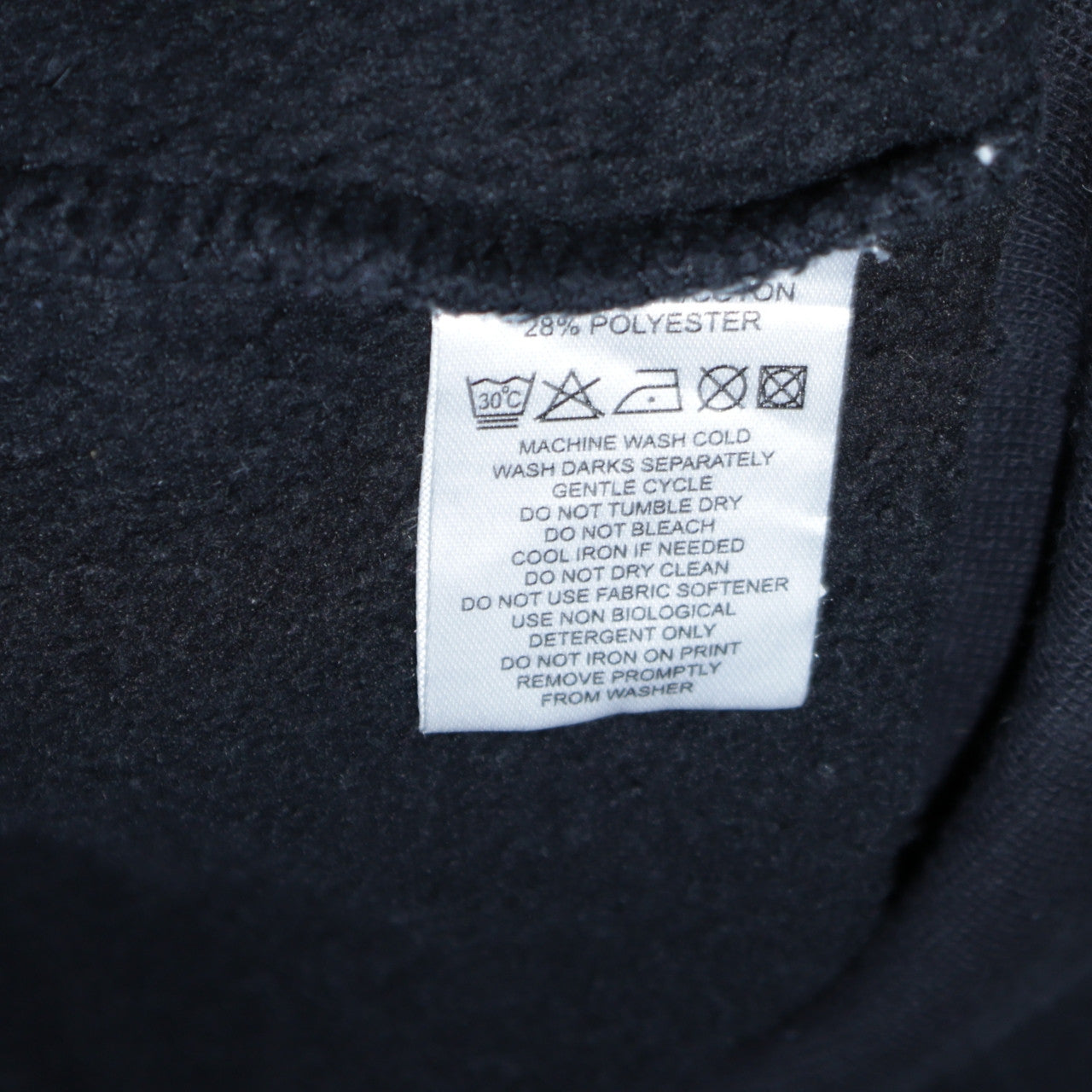 Calvin Klein Men’s Black Pullover Hoodie L Logo Fleece Sweatshirt