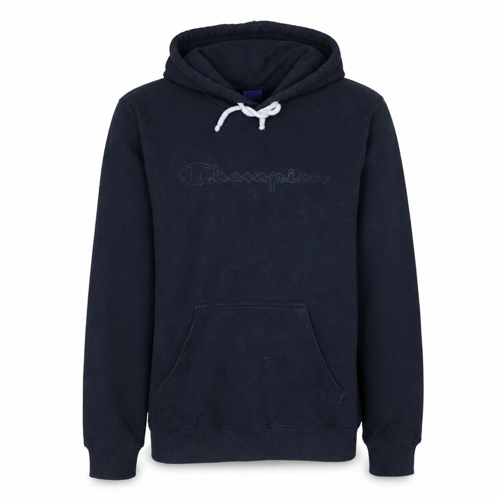Champion Men's Blue Pullover Hoodie Medium Regular Fit