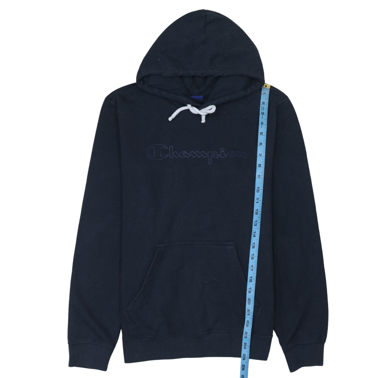 Champion Men's Blue Pullover Hoodie Medium Regular Fit
