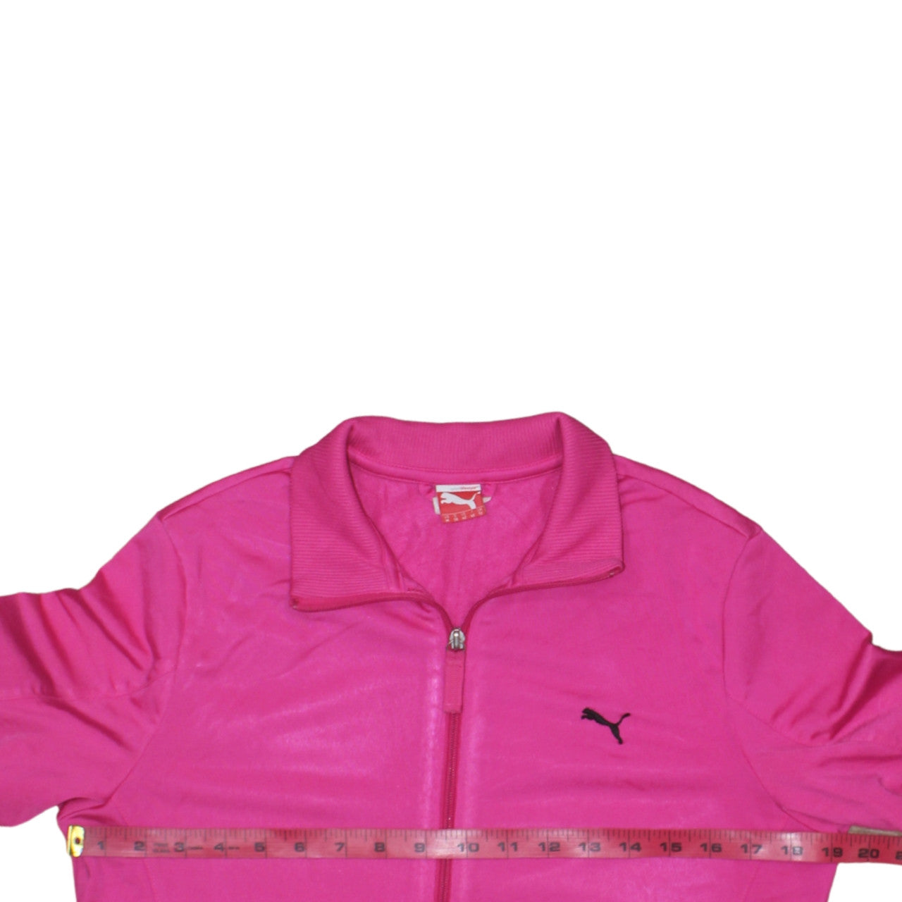 Puma Women's Pink Track Jacket Size 12 Full Zip Lightweight Sportswear