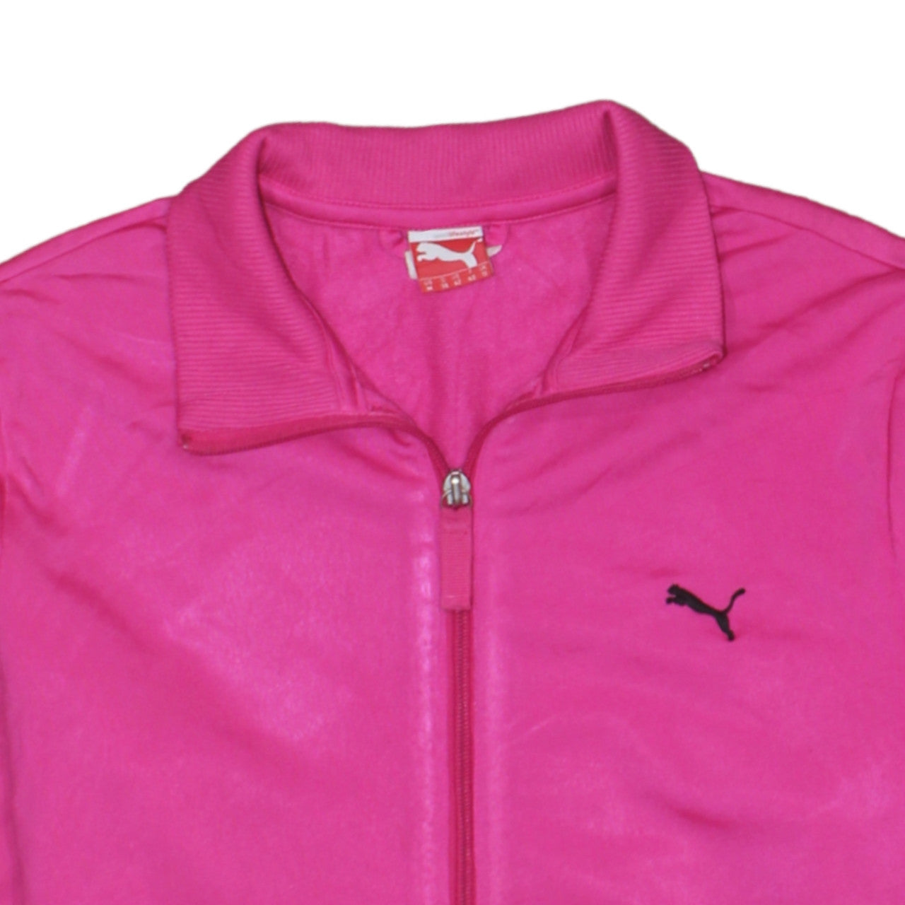 Puma Women's Pink Track Jacket Size 12 Full Zip Lightweight Sportswear