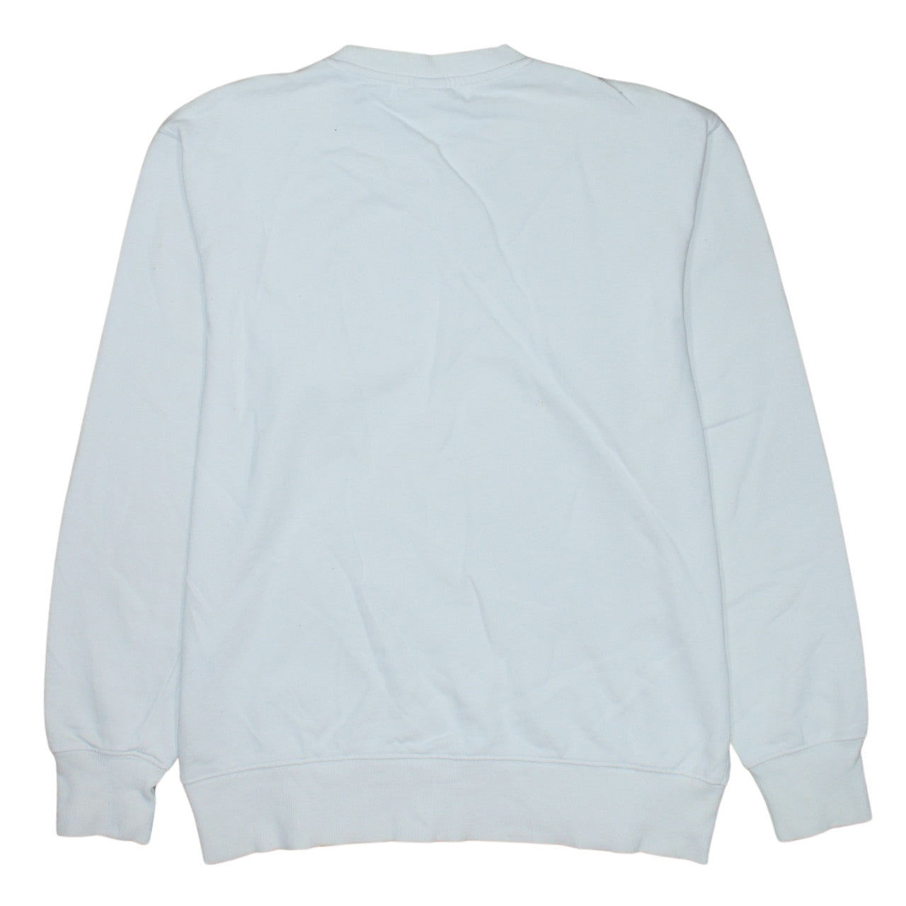 H&M L.O.G.G Women White New York Sweatshirt S Crew Neck Cotton Blend