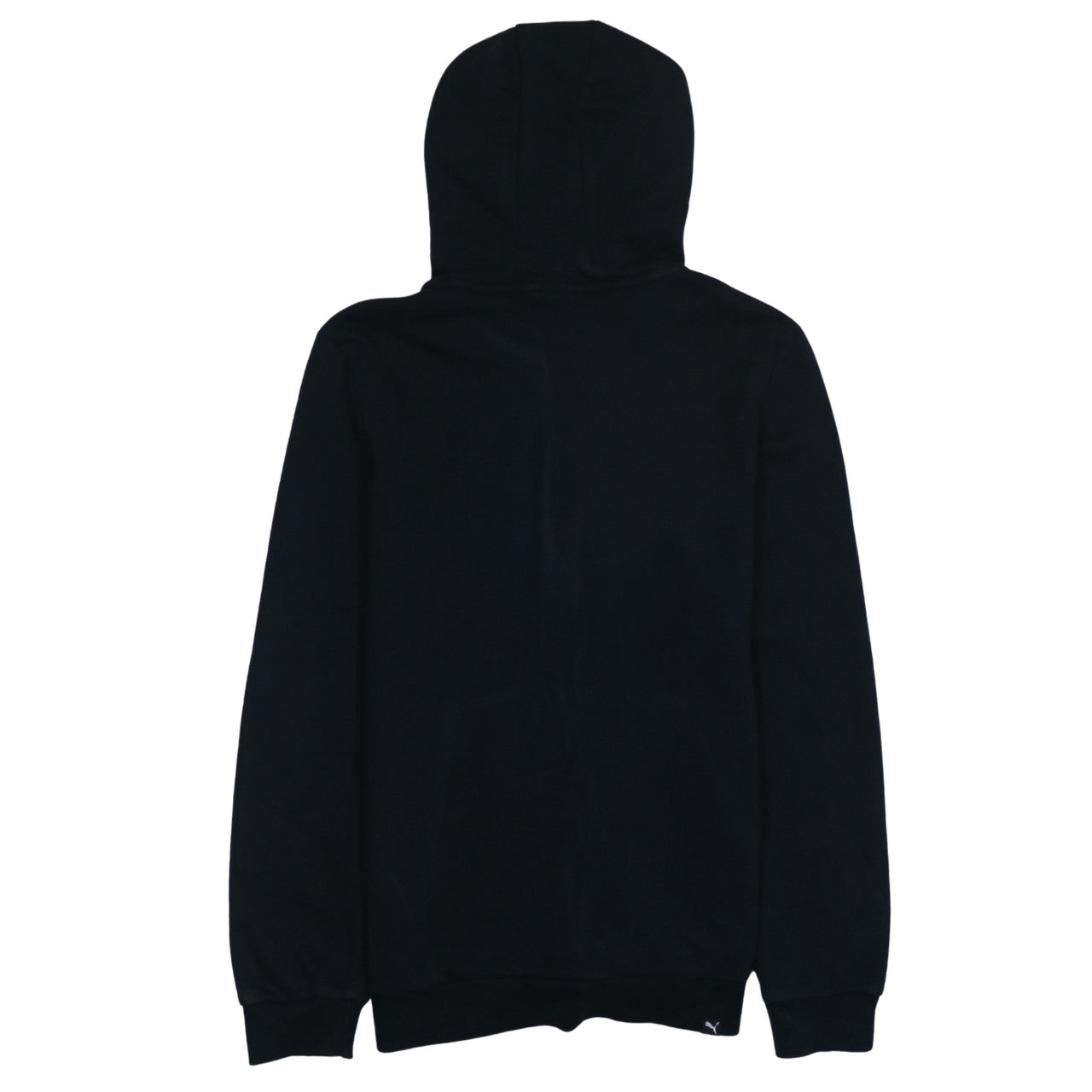 Puma Boys Black Full Zip Hoodie 14-15 Years Graphic Print Fleece