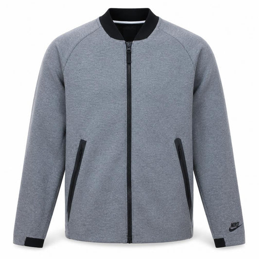Nike Men's Grey XL Track Jacket Lightweight Zip-Up Sportswear