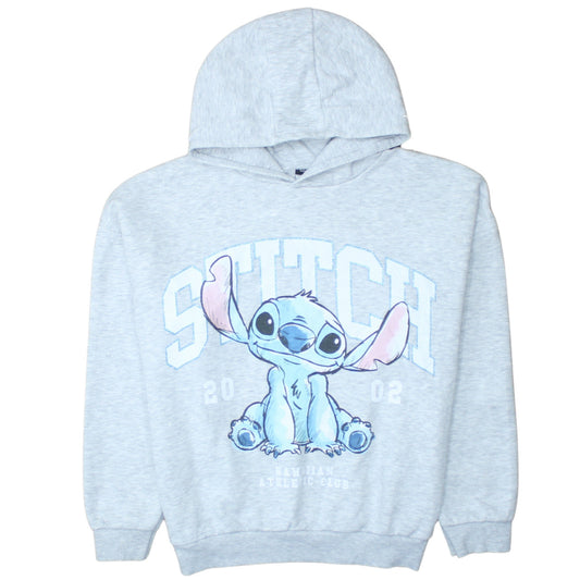 Front view of Disney Classics at George girls’ grey stitch hoodie 11-12 years pullover