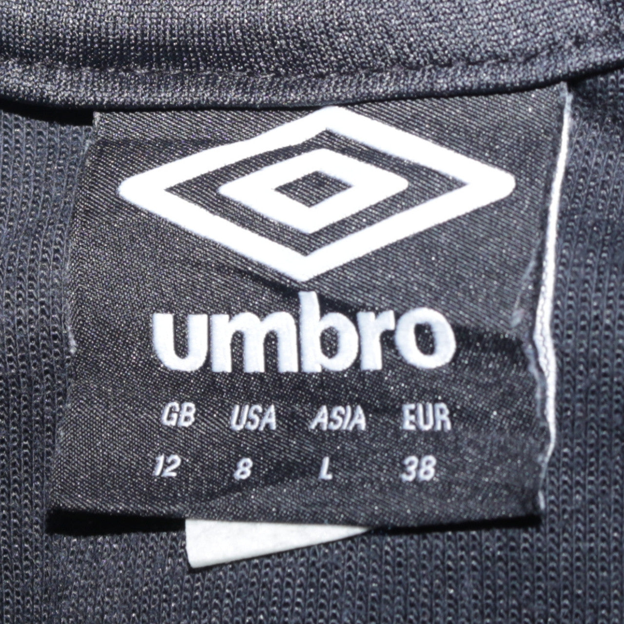 Umbro Mens Black Pullover Hoodie L Logo Fleece Sportswear