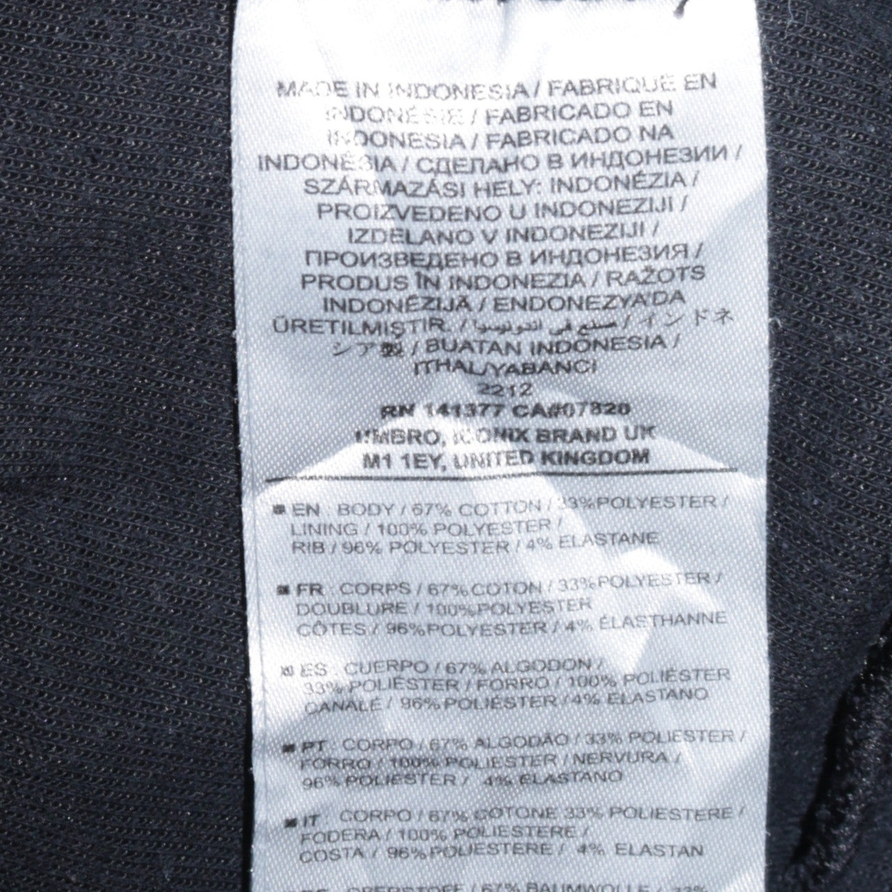 Umbro Mens Black Pullover Hoodie L Logo Fleece Sportswear