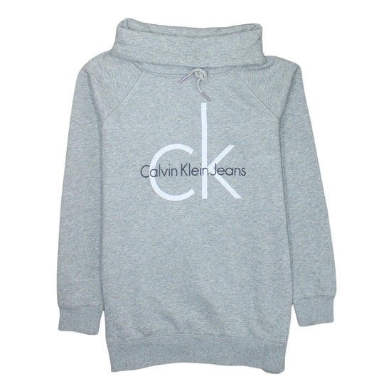 Calvin Klein Jeans Men's Grey Pullover Sweatshirt S High Neck Logo