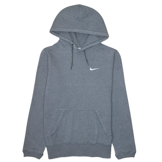 Nike Men's Grey Pullover Hoodie S Regular Fit Fleece Sportswear