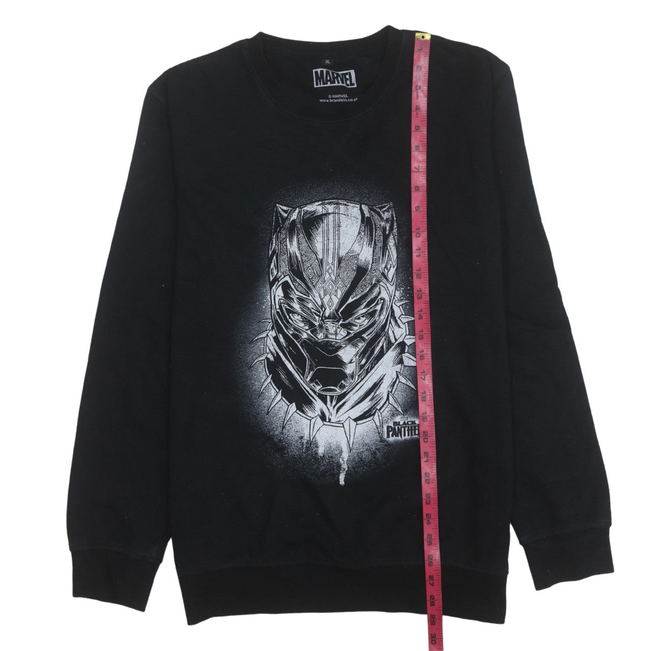 Marvel Men's Black Panther Black XL Graphic Long Sleeve T-Shirt