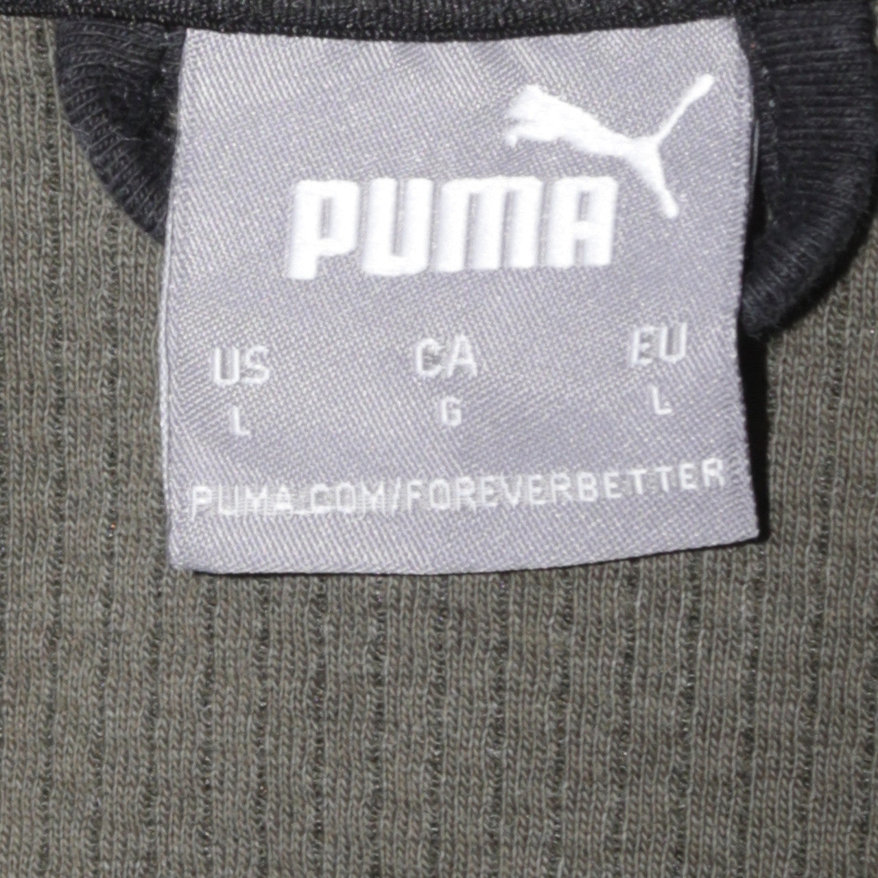 Puma Men’s Green Full Zip Hoodie L City Football Sportswear