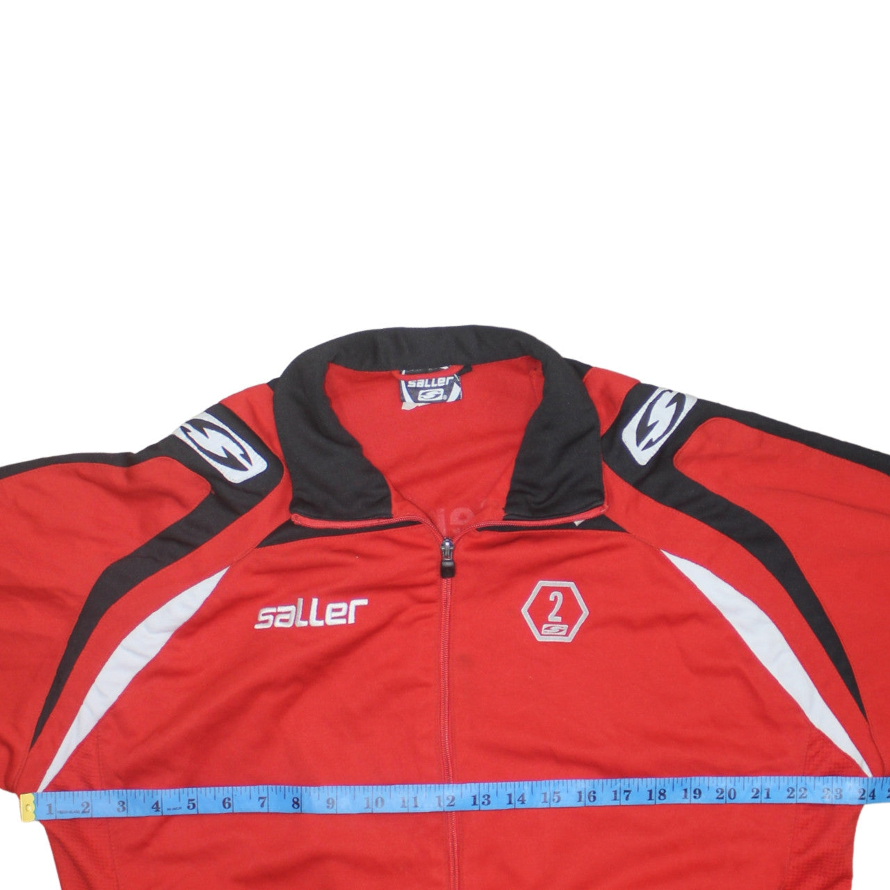 Saller Men's Red Track Jacket Football Team Sportswear Size L