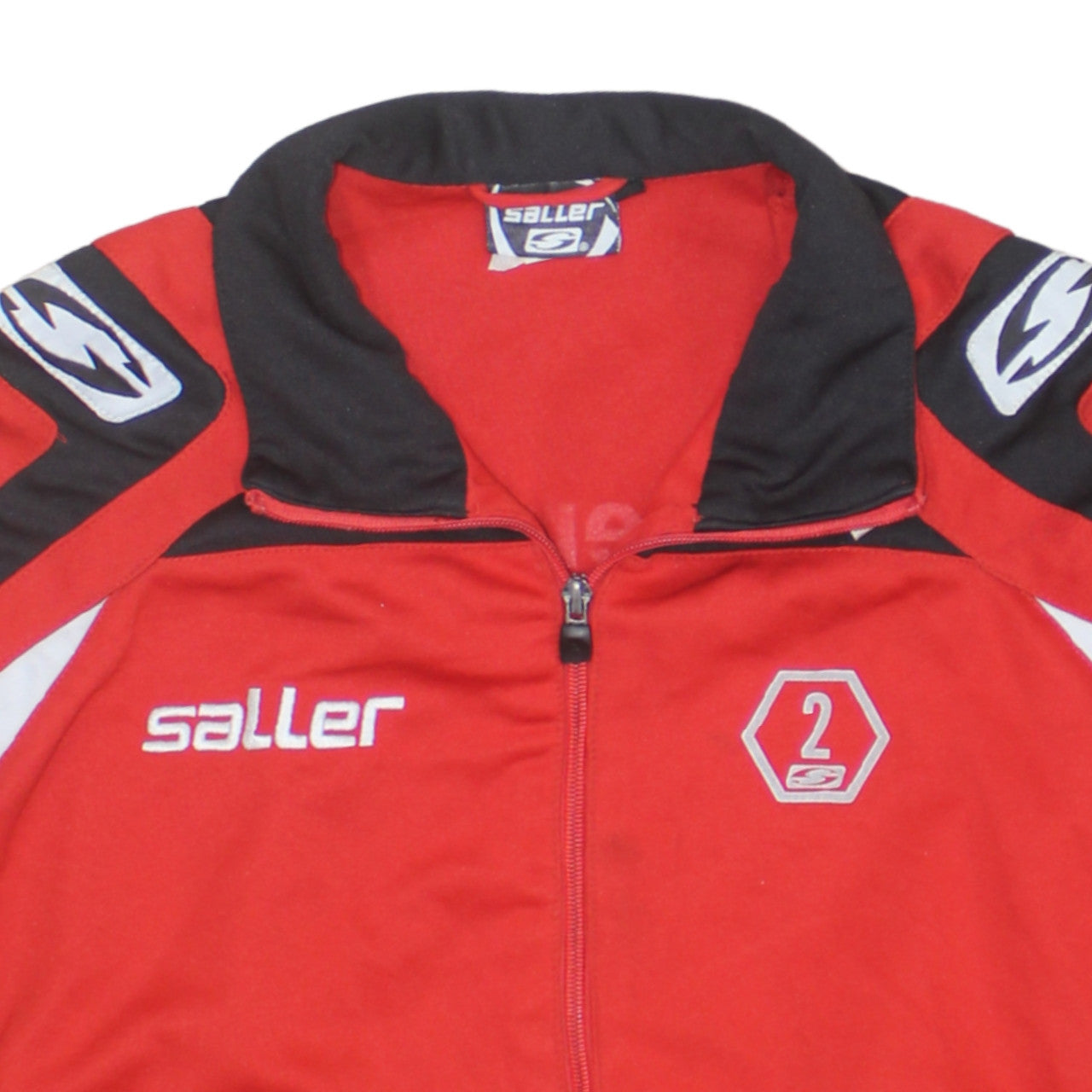 Saller Men's Red Track Jacket Football Team Sportswear Size L