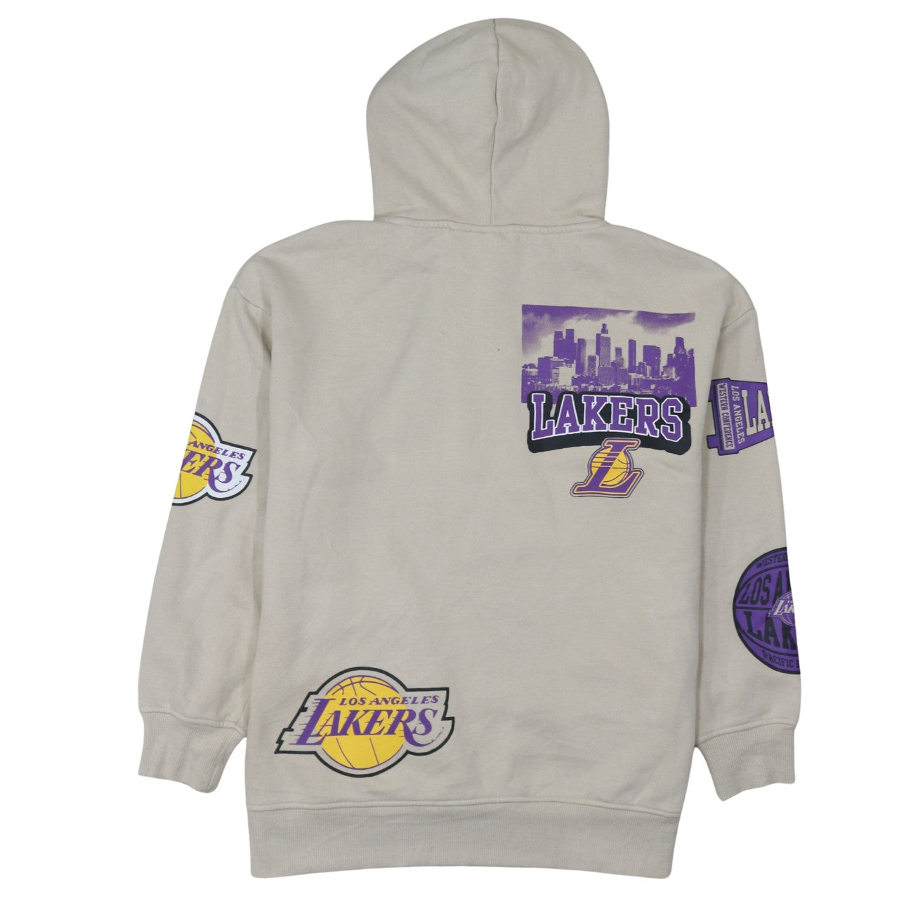 Primark Boys Beige Los Angeles Lakers Pullover Hoodie 12-13 Years