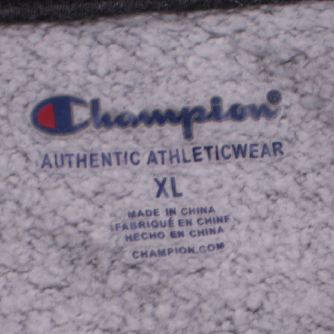 Champion Boys Grey XL Pullover Hoodie Fleece Sweatshirt with Logo