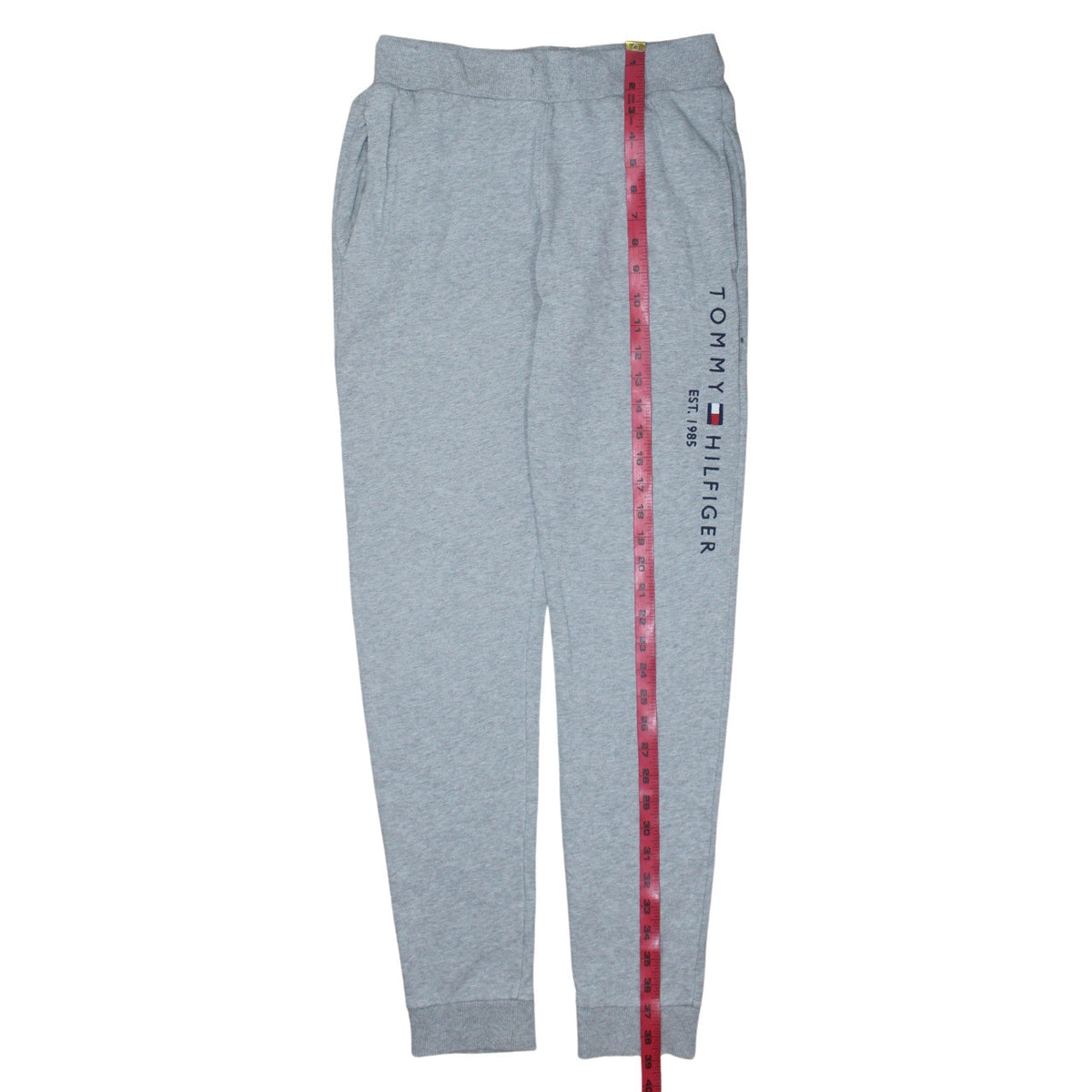 Tommy Hilfiger Boys Grey Jogger Sweatpants Size 164 Cotton Comfort Trousers