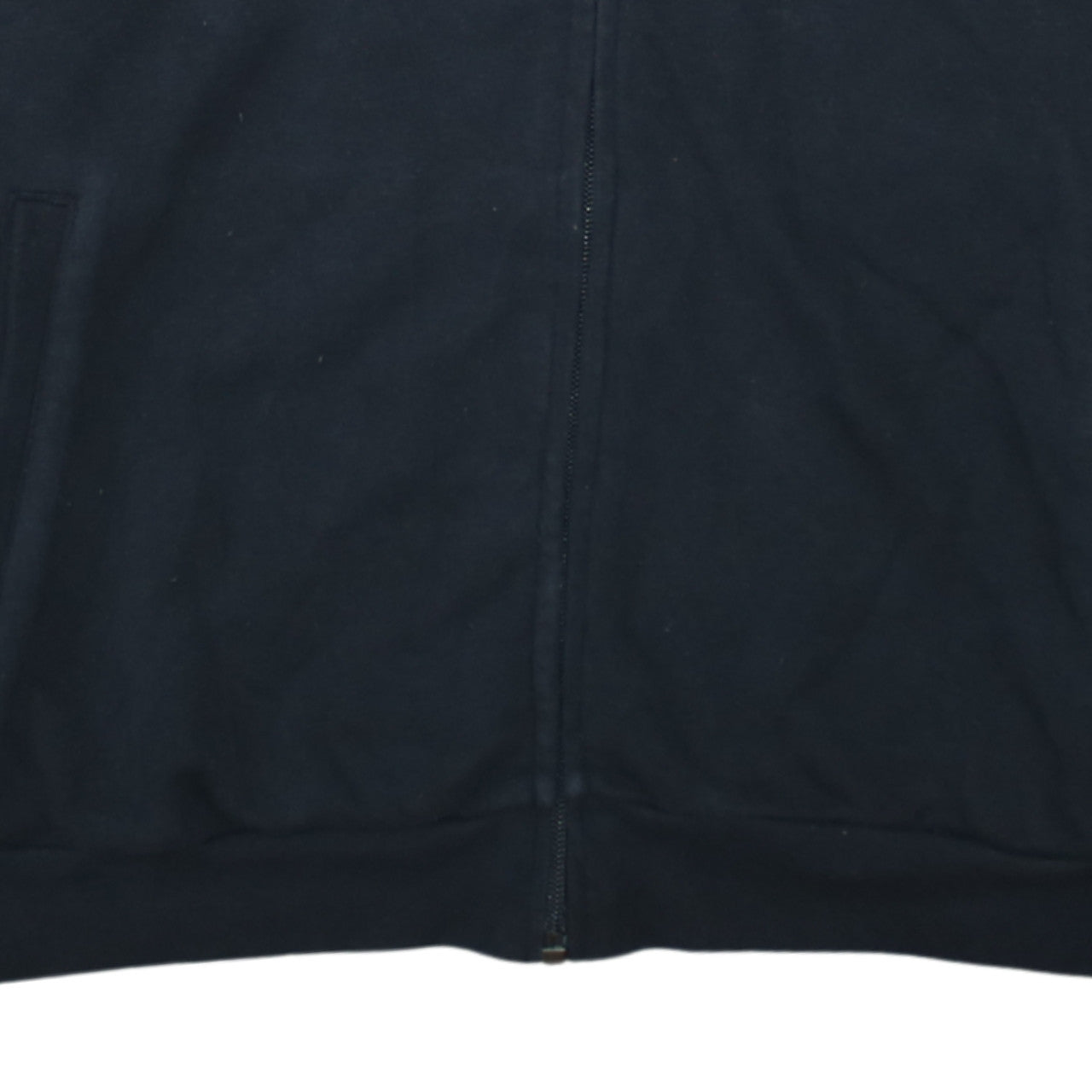 Adidas Women's Black Full Zip Hoodie Size L 16-18 Logo Print