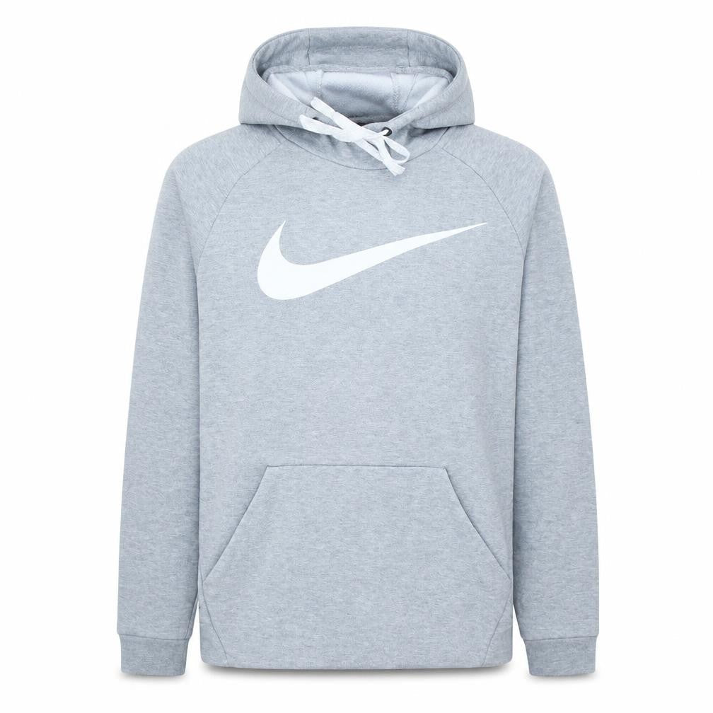 Nike Men's Grey Dri-Fit Pullover Hoodie M Regular Fit Sportswear