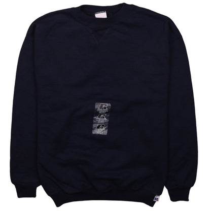 Additional front view of Russell Athletic boys’ black medium pullover crew neck sweatshirt