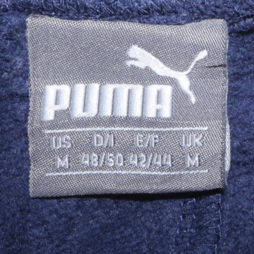 Puma Men Blue Sweatpants M Regular Fit Cotton Fleece Trousers