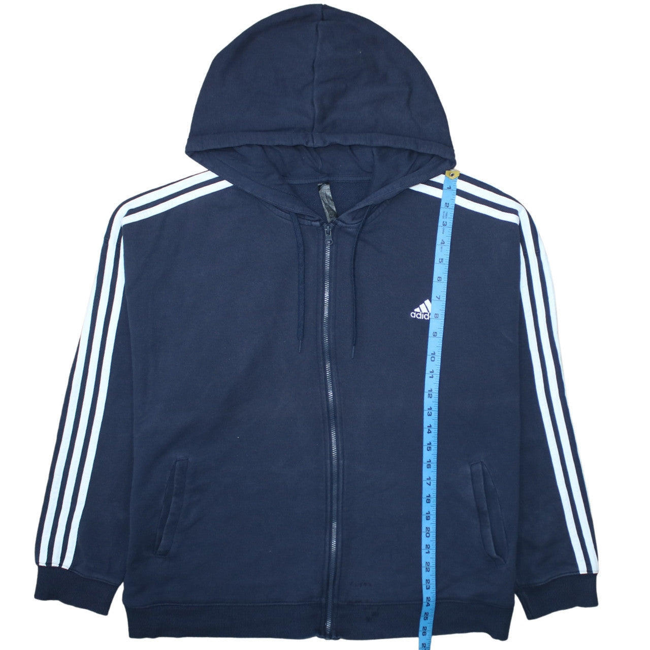 Adidas Women's Navy Blue Full Zip Hoodie XL 20-22 Hooded