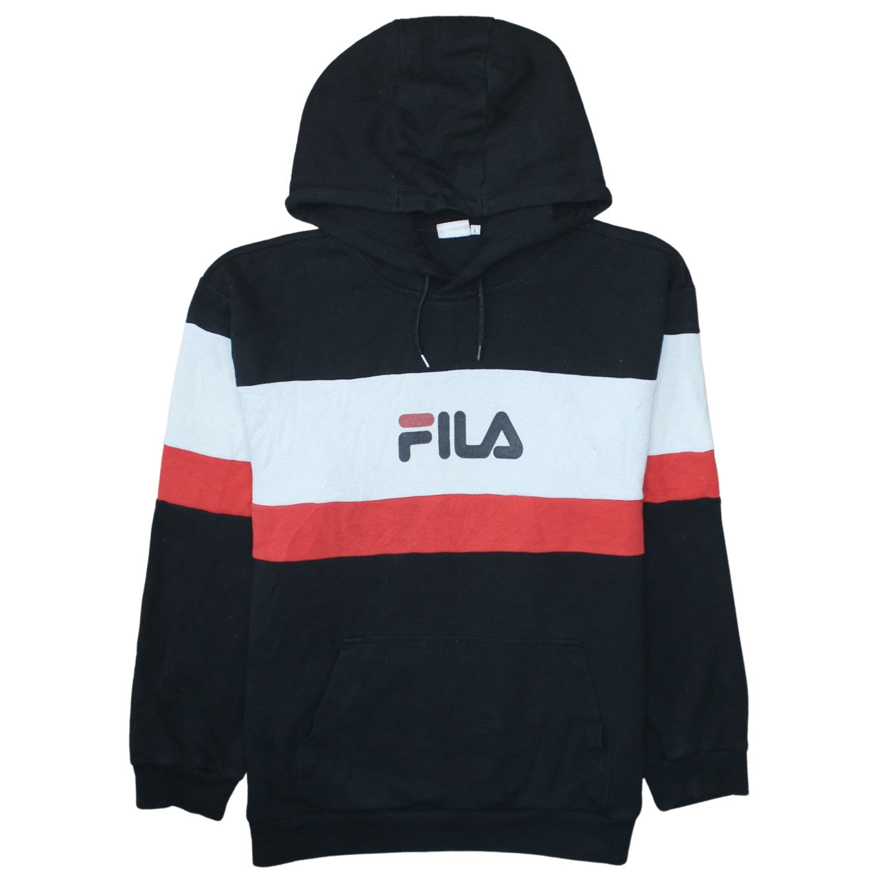 FILA Men’s Multicoloured Pullover Hoodie L Sportswear