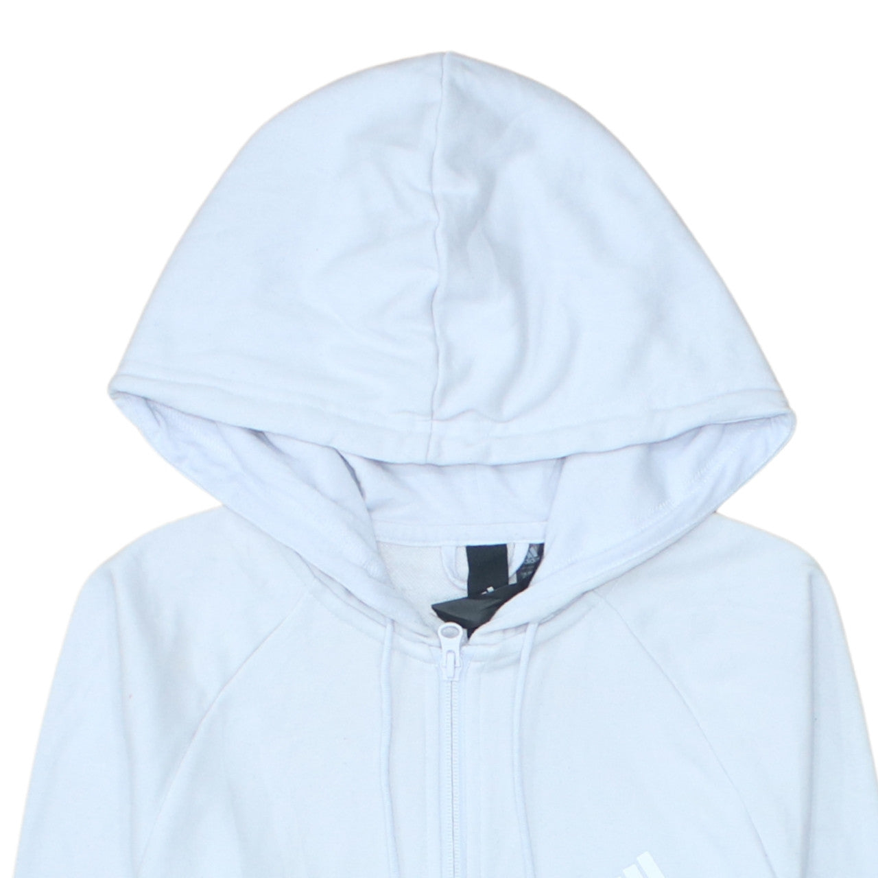 Adidas Women’s White Full Zip Hoodie Small Athletic Casual
