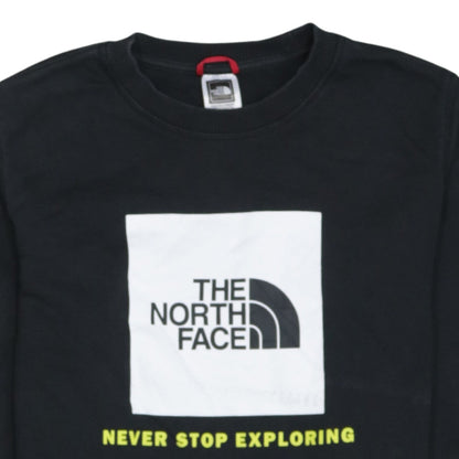 Additional view of The North Face boys’ black xl pullover crew neck graphic sweatshirt