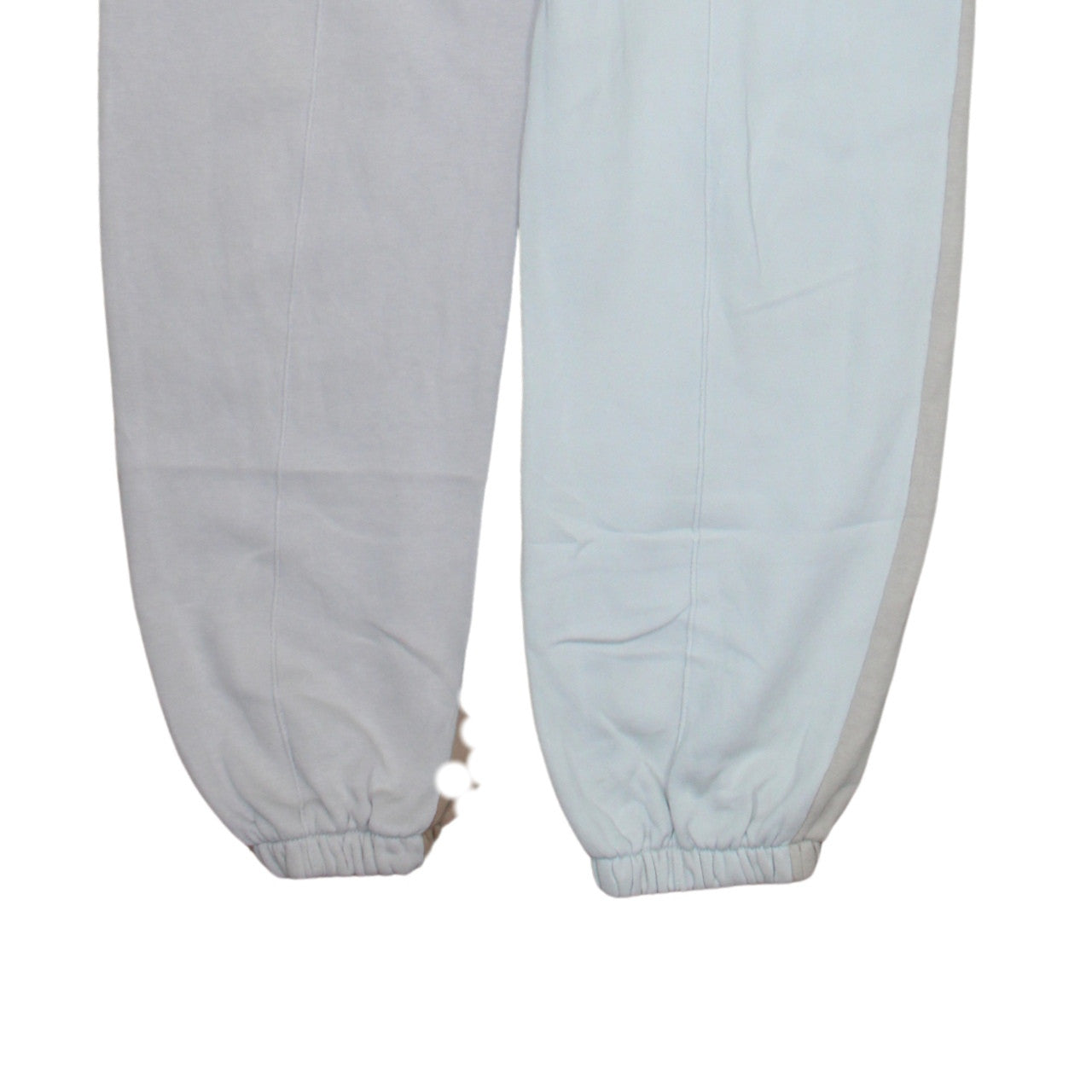 Nike Women Beige & White Colourblock Fleece Joggers Size S